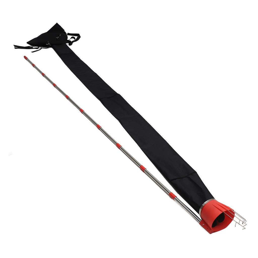 Professional Fruit Picker Stainless Steel Fruit Picker Pole with Collection Funnel Bag for Apples