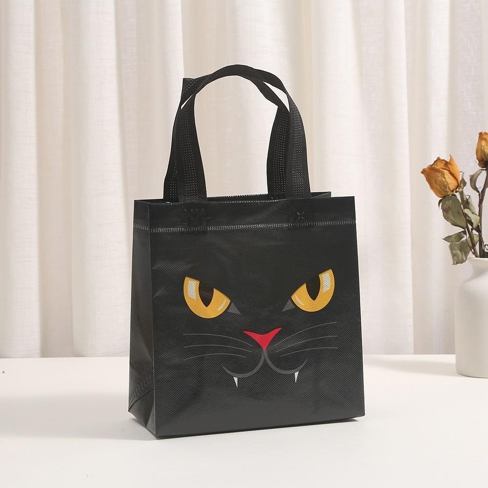 4PCS Non Woven Halloween Gift Bag Portable Size Candy Gift Bags Cute Treat Bag  Gift Giving