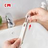 Cleaning Long Handle Brush With Detachable Hair Tweezer And Nylon Bristles For Home Use