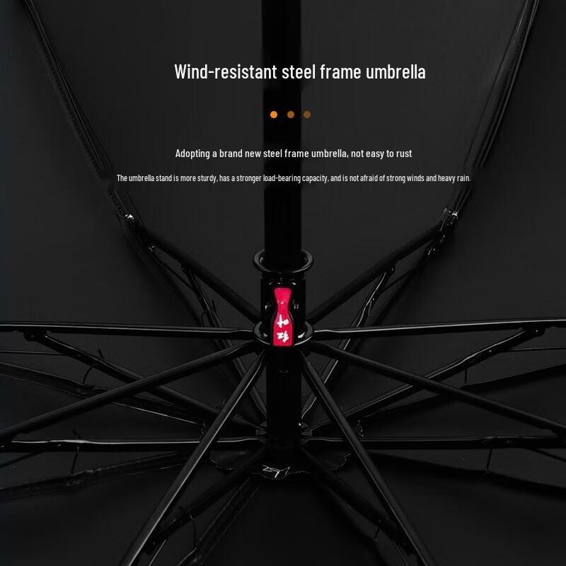 Hongye Automatic Folding Blackout Sun & Rain Umbrella