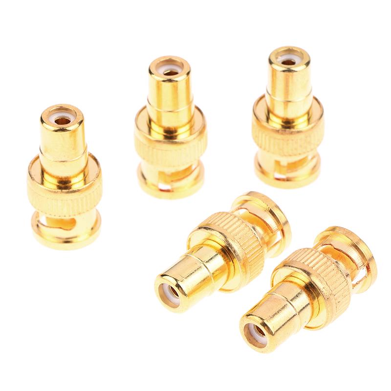 Video Lyd Av Kabler Bnc Hann Til Rca Hunn Adapter 75Ohm Gullbelagt Kontakt Bnc Hann Til Rca Hunn