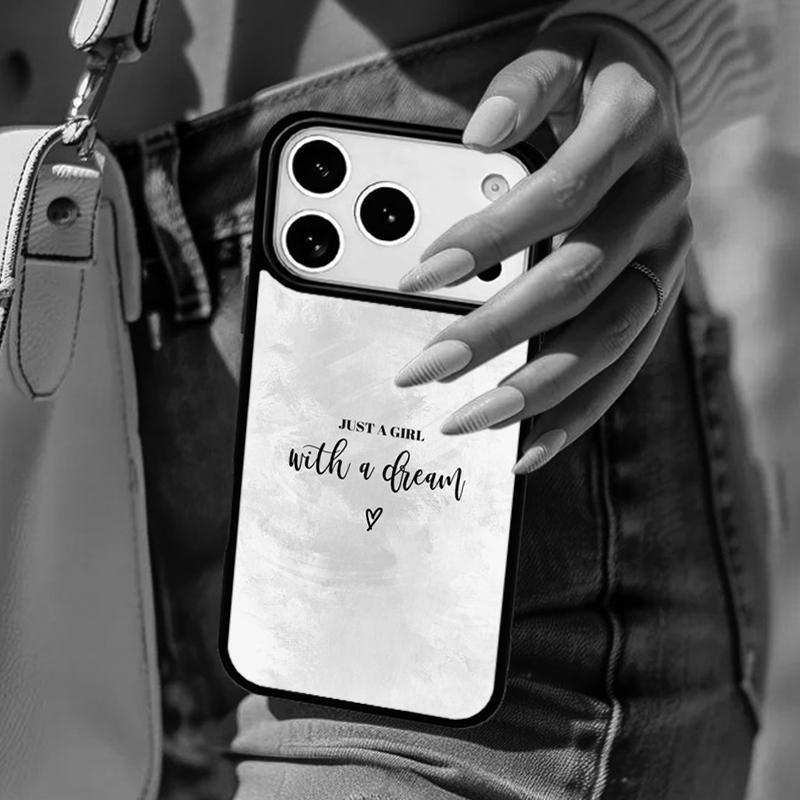 Aesthetic Quote Girly Phone Case For iPhone 17 Air 14 15 13 12 Max Cover For Apple 14 15 16 16e 11 Pro Max Plus Coque
