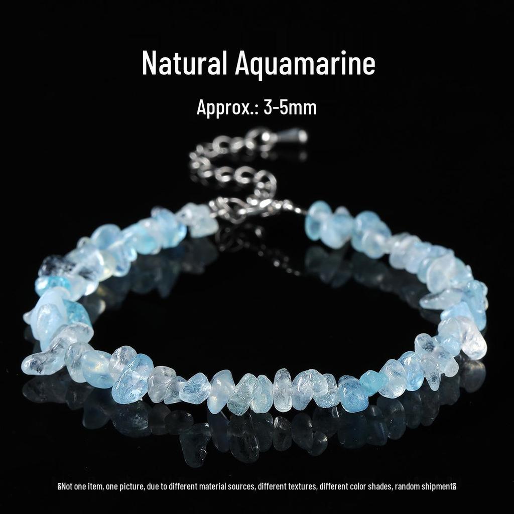 Pulsera Elástica de Chips de Ágata de Siete Colores de Jingdong