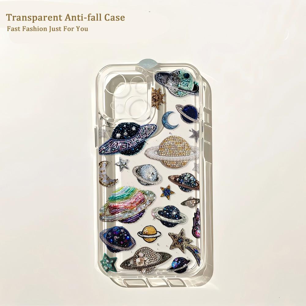 Funda de Teléfono Arte Océano Azul Playa para IPhone 17 16 16e 15 14 13 12 11 Mini Pro Max X XR XSMax 7 8 Air Plus Cubierta Trasera Transparente