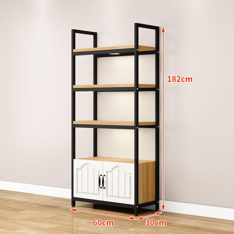 Wooden Floor-Standing Gondola Display Rack for Cosmetics