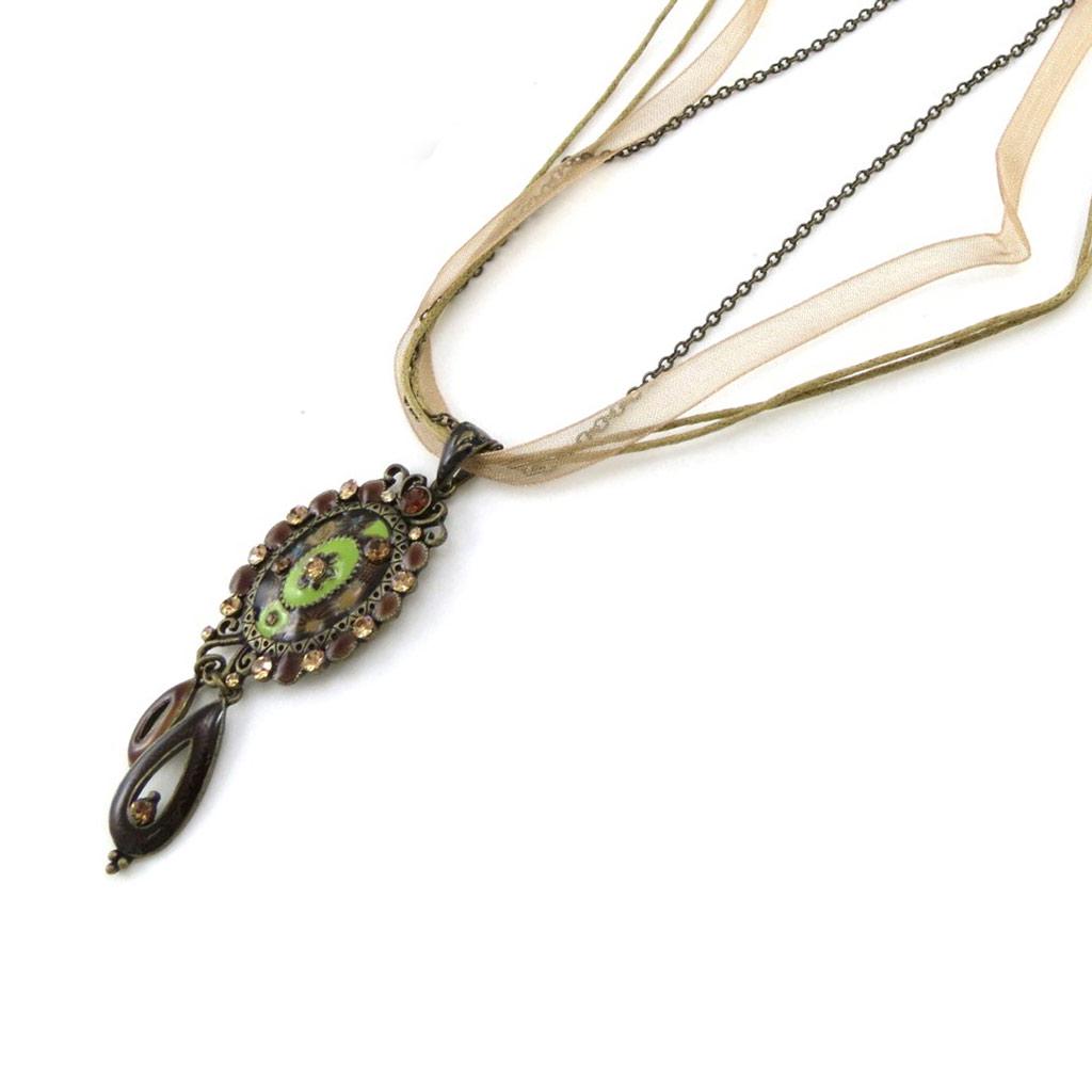 Les Trésors De Lily [E5716] - Amber 'Clèves' Designer Necklace