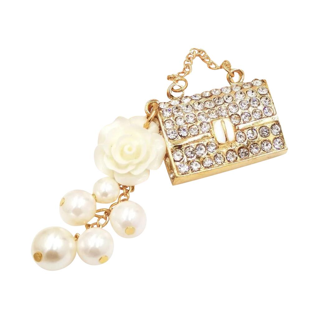 Creative Pearl Bag, Phone Case Accessories, Diamond Inlaid Hanging Decoration, Car Accessories