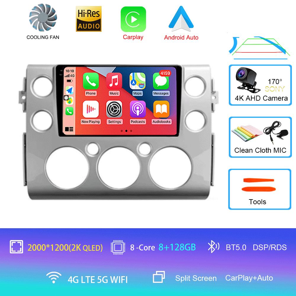 Car Radio Android14 For Toyota FJ Cruiser J15 2006 2007 2008 2009 2010 2012 - 2020 Navigation GPS Multimedia Video Player Stereo