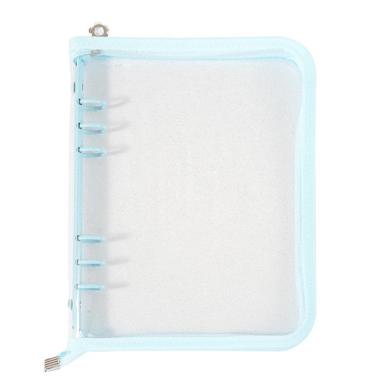 Porta carte e album fotografico con cerniera in PVC, formato A5, coreano.
