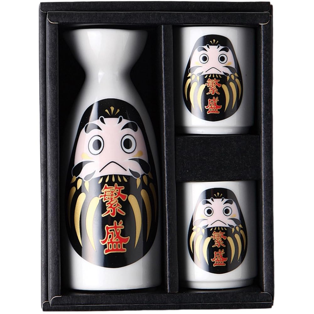 

Посуда для сакэ xx Fukuraku Daruma Посуда для сакэ Фарфоровая посуда Mino Сделано в Японии Ale-net W5.4 D5.4 H13.2cm (Процветание)