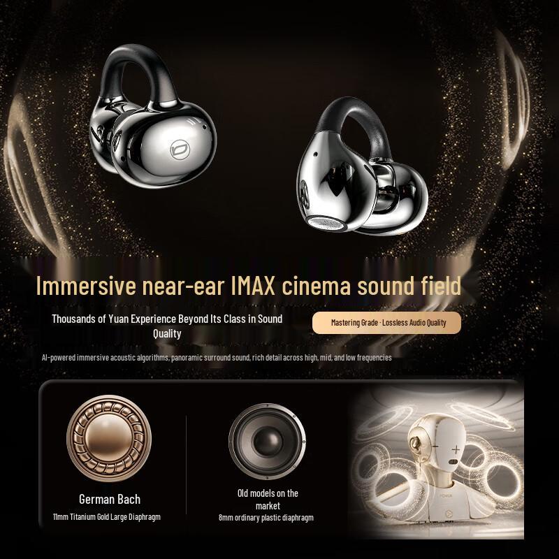 Bach Johann BACH-E8 AI Wireless Bluetooth Ear Clip Headphones