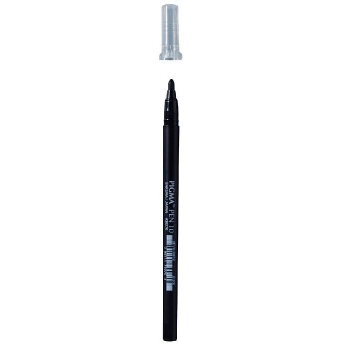 Stylo - SAKURA - PIGMA PEN 10 - Pointe 0,7 mm - Encre noire permanente - Mixte adulte/enfant