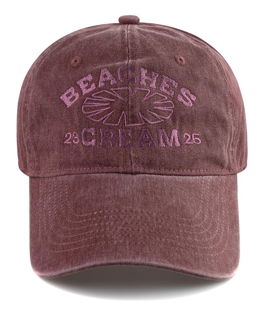 Bichiseuaenkeulim 23-25 Pigment Ball Cap-Burgundy