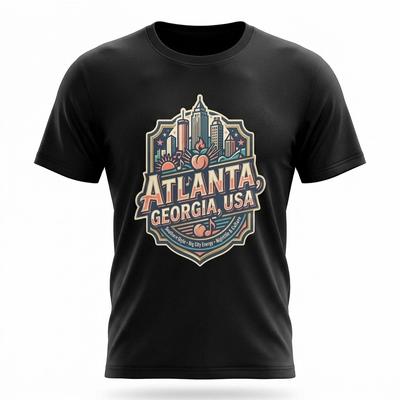 Atlanta Georgia City Graphic T-Shirt Unisex Travel Tee