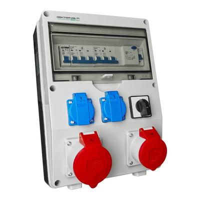 Quadro de Distribuição de Obra 32A/5P 16A/5P 2X230V Tomadas Industriais Ip44