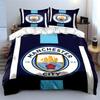 Manchester City Logo Bedding Set Bedding Duvet Cover Set Duvet Cover Pillowcases (1 * Duvet Cover 2 * Pillowcases, Without Duvet Insert)