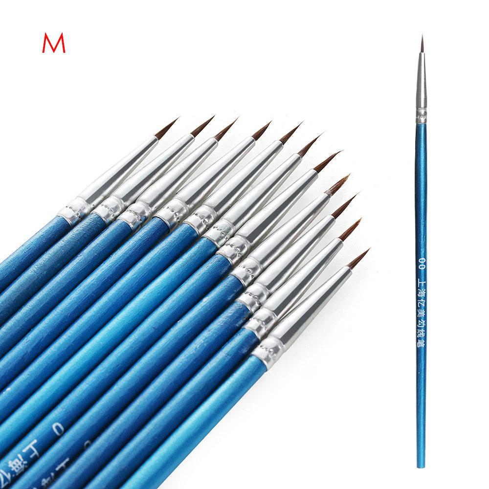 1Set Acrylic Painting Pen Fine Hand Painted Thin Hook Line Pen Drawing Art Pen Paint Brush Nylon Brush Art Supplies
