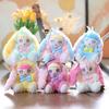 Plush Rabbit Cute Toy Keychain Stuffed Pp Cotton Bag Decor For Gift Girls