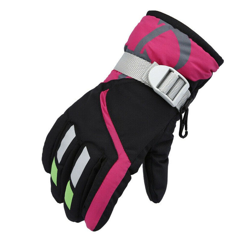 

Must Children Kids Snowboard Children Ski Gloves Long-sleeved Mitten Windproof Waterproof чорний