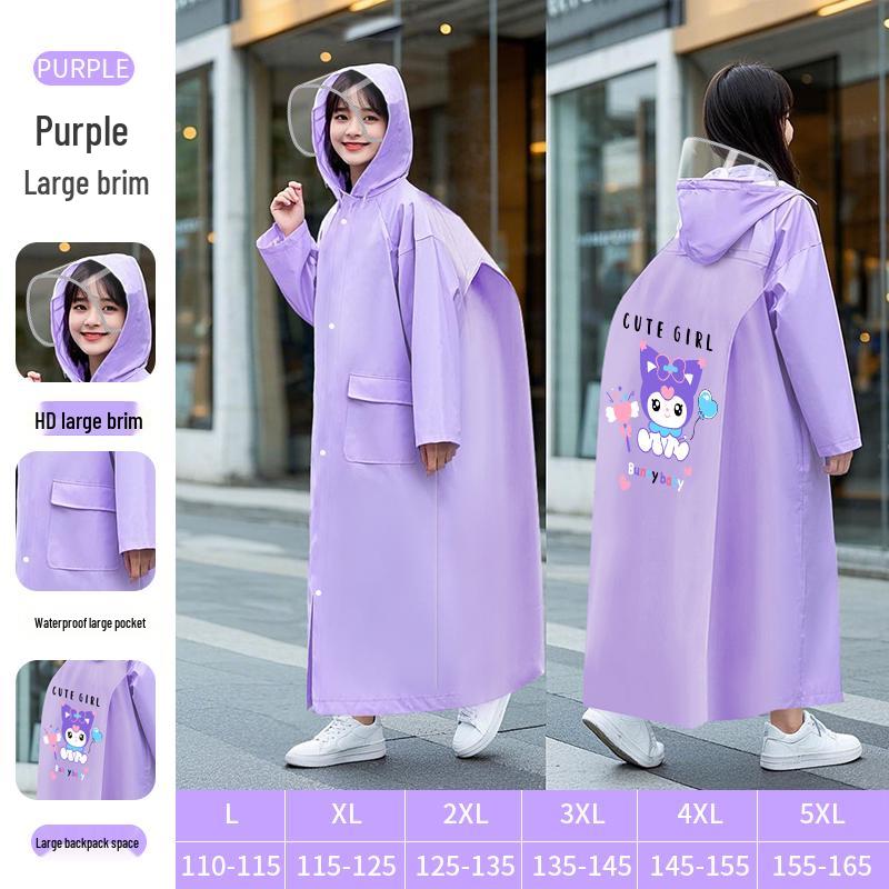 Imperméable intégral pour enfants pour l'école - Garçons et filles