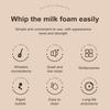 Milchaufschäumer Elektrischer Mixer Edelstahl-Blender 2-in-1 Wiederaufladbarer Eierschläger Schaumbereiter für Kaffee