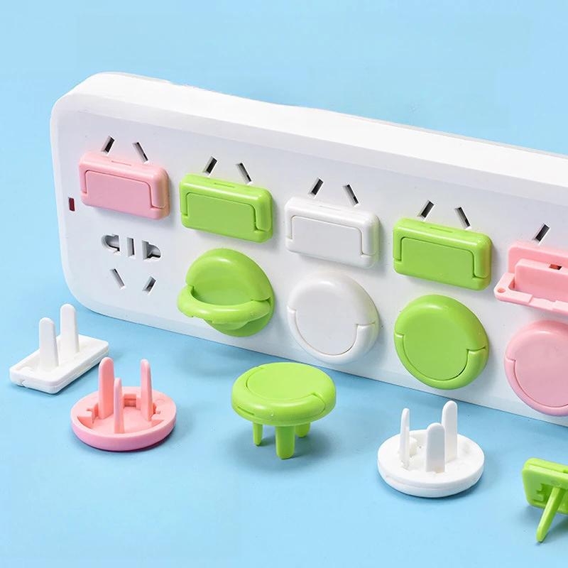 3colors Socket Protective Cover Child Safety Protective Covers Baby Power Switch with Handle Socket Plug Anti-shock Dust Covers