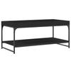  Coffee Table, Black, 100x49x45 Cm, Wood-based Material