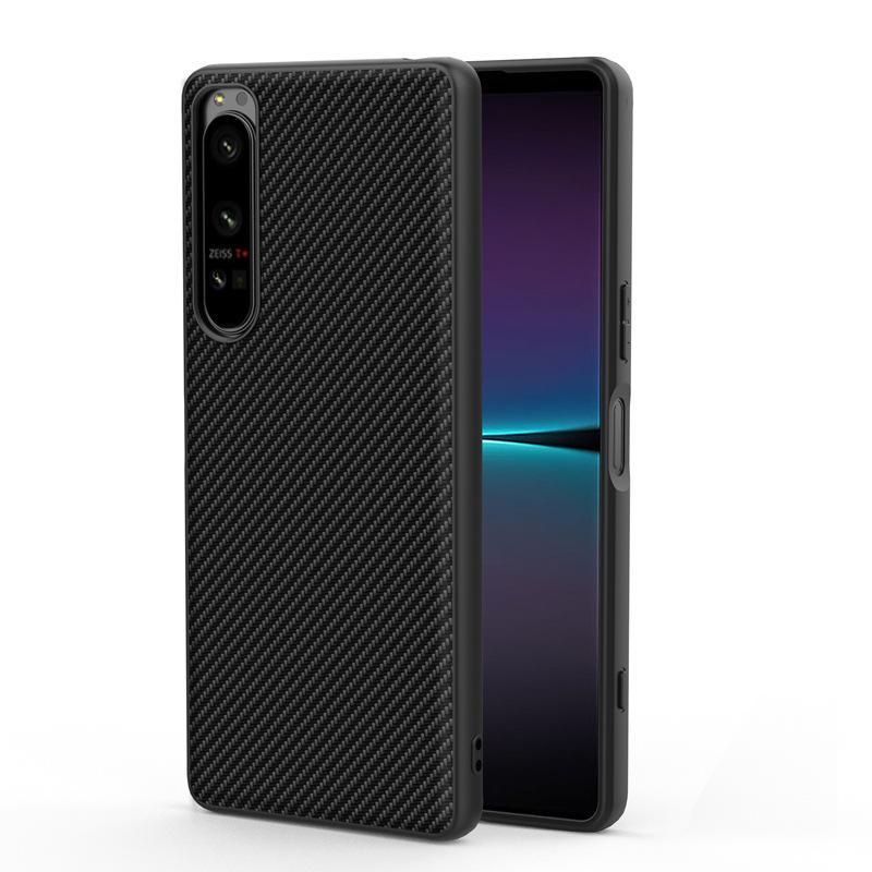 Custodia per cellulare Sony Sony Xperia1 IV in fibra di carbonio Kevlar ultra-sottile Custodia protettiva Anti-impronte digitali