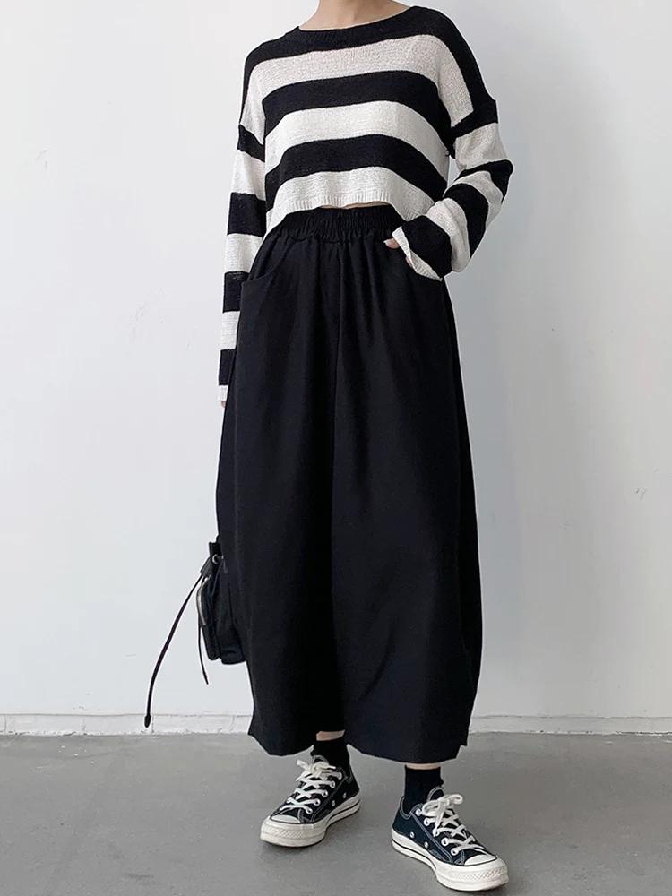 Herbst Freizeit Haremshose Damen Baumwolle High Waist Hose Retro Locker Pumphose Damen Übergröße Hose Baggy Jogginghose 5XL