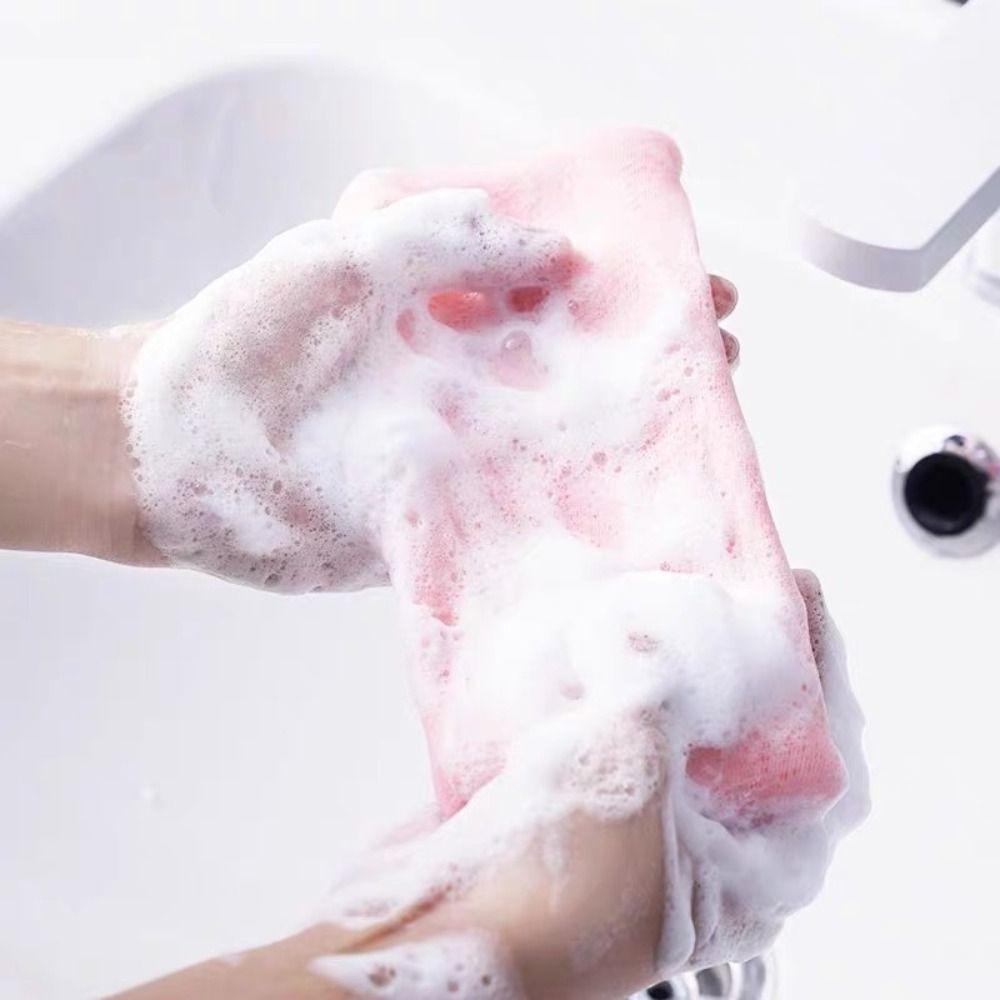 Body Facial Cleaning Tool Soap Bags Shower Soap Sack Saver Pouch Bubble Foam Net