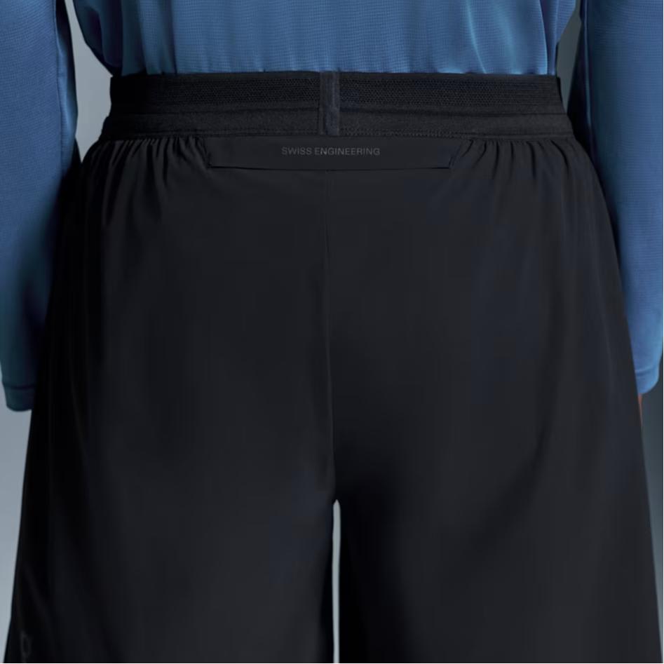 On Performance Logo Fashi Breathable Moisture-Wicking Three-Quarter Casual Shorts Men shorts Black 1MF10100553