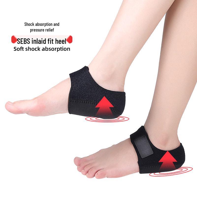 Adjustable Gel Heel Protector Sleeve - Soft, Breathable, and Warm Velcro Heel Pad