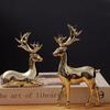Gold Elk Living Room Entrance Wine Cabinet Soft Decoration Ornament Home Modern Light Luxury High-end Statue
