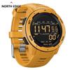 NORTH EDGE Men Digital Sports Watches Dual Time Pedometer Calories Alarm Clock Waterproof 50m Military Wristwatch Reloj Hombre