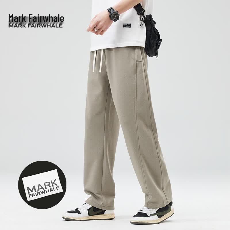 MARK FAIRWHALE Men s Loose Straight-Leg Cotton Blend Casual Pants 2XL
