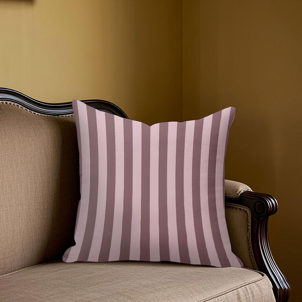 Blush Stripe Square Jacquard Pillow Cover for Sofa Office Waist Cushion Cover Home Decorative Pillowcase