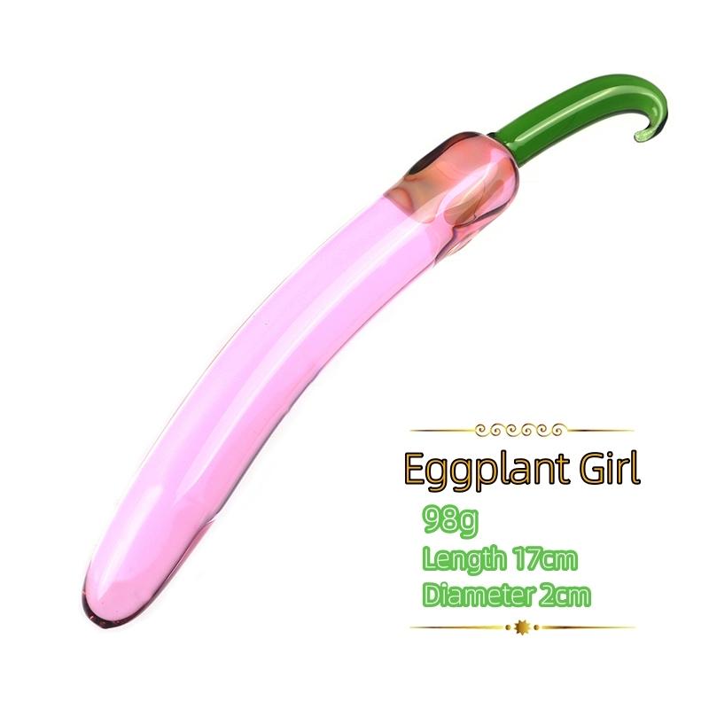 VaHppy Meyveler/Sebzeler Stilize Yapay Penis Küçük 100g 18*2cm Cam Mastürbatörler Kızlar İçin Seks Oyuncakları Kadınlar İçin SM BDSM