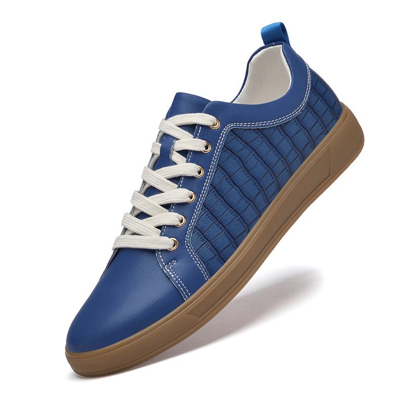 Men s Plus Size 46 Breathable Casual British Style Leather Shoes, Versatile Retro Soft Sole, Genuine Leather Board Shoes for Men. 38