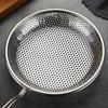 304 Stainless Steel Flat-Bottom Colander Hot Pot Fat Skimmer Spoon for Everyday Frying Steaming and Scooping Kitchen Tool
