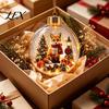 LED Winter Scene Decor Glowing Christmas Story Ornament, Mini Holiday in Ball with Warm Seasonal Home Gifts Light, 3D Clear Acrylic Hanging Decoration