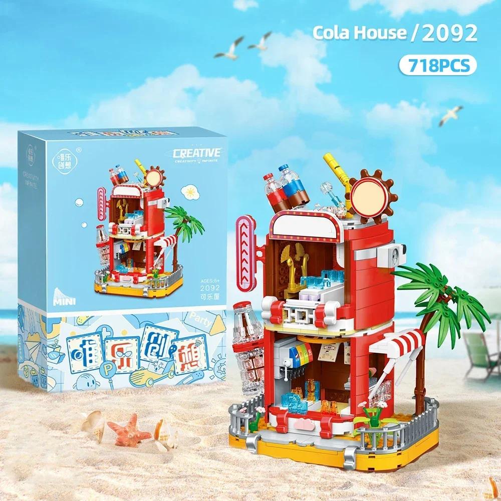DIY Building Blocks Kits 3 Combination Series House Model Box City street Modular Street View Model Bricks Toy Set Gift for Kids