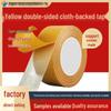 Double-Sided High-Adhesion Residue-Free Yellow Grid Fabric Tape for Wall and Exhibition Installations