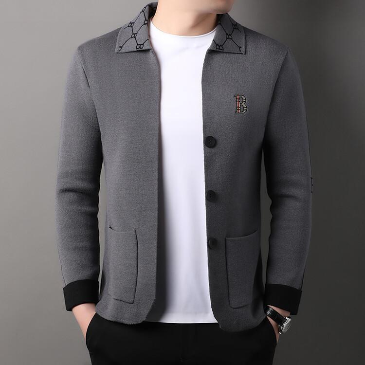 Spring and autumn knitted cardigan loose coat ins trendy outerwear sweater, versatile men's top