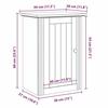 VidaXL BODO Grey Bathroom Wall Cabinet 44x30x60 Cm, Toilet Wall Cabinet, Wall-mounted Bathroom Cabinet, 4016856