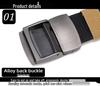 Men's Nylon Woven Canvas Belt with Automatic Buckle - Youth & Student Casual Tactical Belt