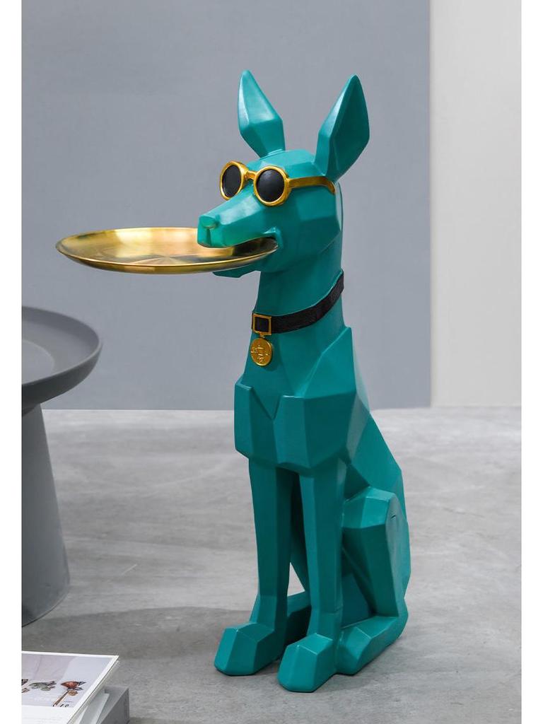 Moderne Luxus Mosaik Dobermann Schlüsselablage für Wohnzimmerdekoration