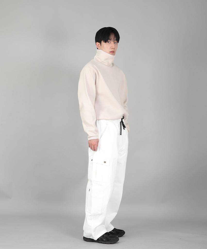 Seinteukeulu Double Cargo String Jogger Pants Dcj-338 White