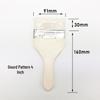 Wool Soft Bristle Barbecue Brush – Water-based Paint & Baking Brush with Long Handle, Available In Sizes 1-5 Inches