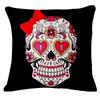 Gold Skull Fashion Pattern Home Decor Pillowcase Cushion Cover