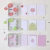 Colorful Transparent Binder Loose Cover Journal Sketchbook Office Supplies Accessories